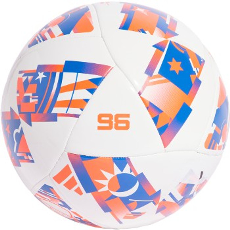 adidas MLS Club Soccer Ball White/Red/Blue