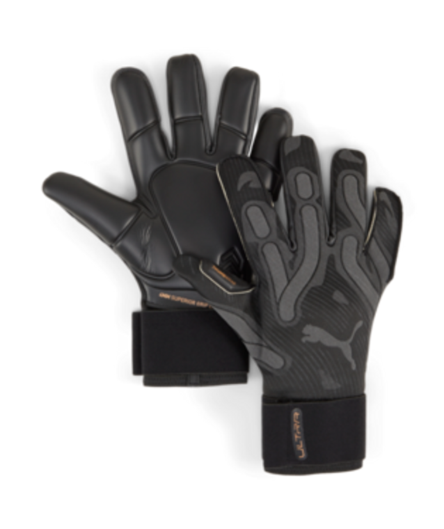 Puma Ultra Ultimate Hybrid Goalkeeper Gloves 10-Black/Grey/Rose