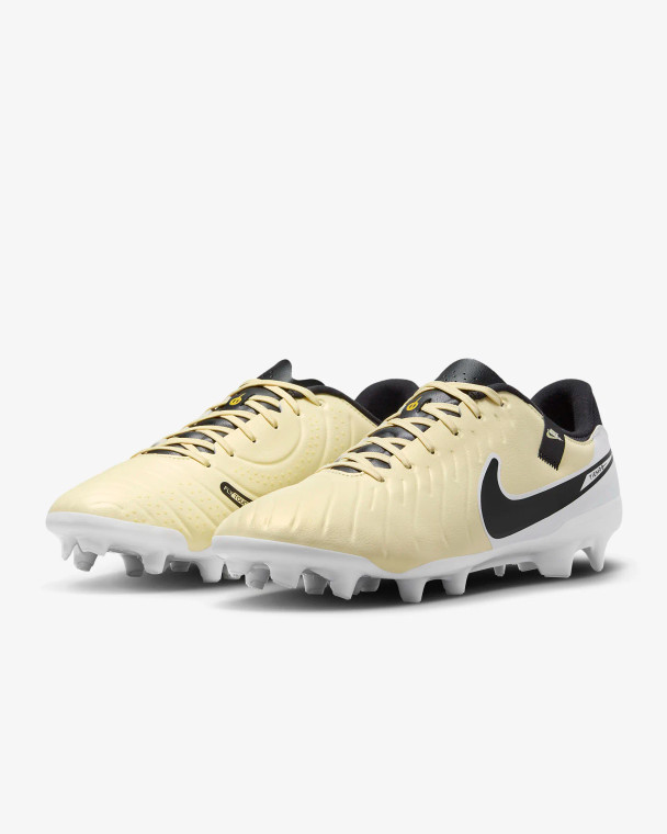 Nike Tiempo Legend 10 Academy Firm Ground Soccer Cleats 700-Lemonade/Black/Gold