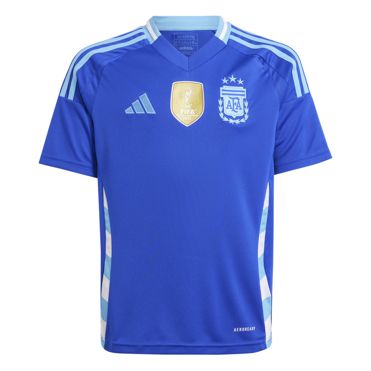 adidas Argentina Away Jersey Youth Version Lucid Blue/Blue Burst Copa America 2024