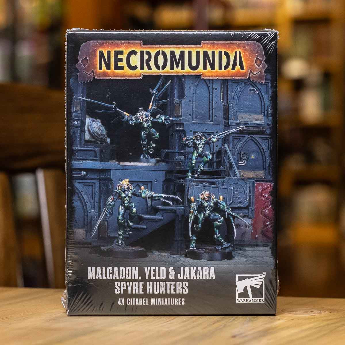 Necromunda: Malcadon, Yeld & Jakara Spyre Hunters – Warhammer 40K Miniatures Set Unassembled & Unpainted