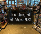 Flooding at Mox Portland