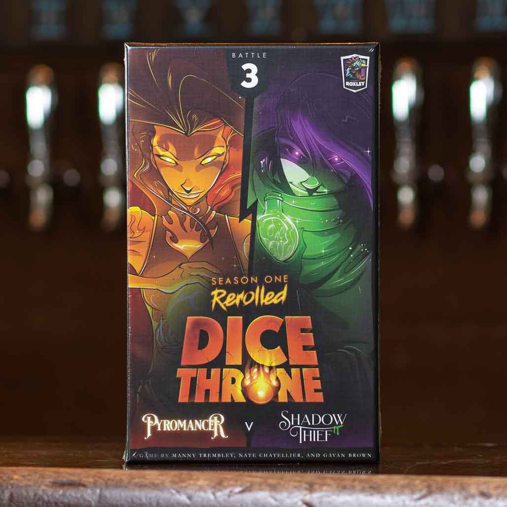 Mox Boarding House Dice Throne S1 Pyromancer vs Shadow Thief