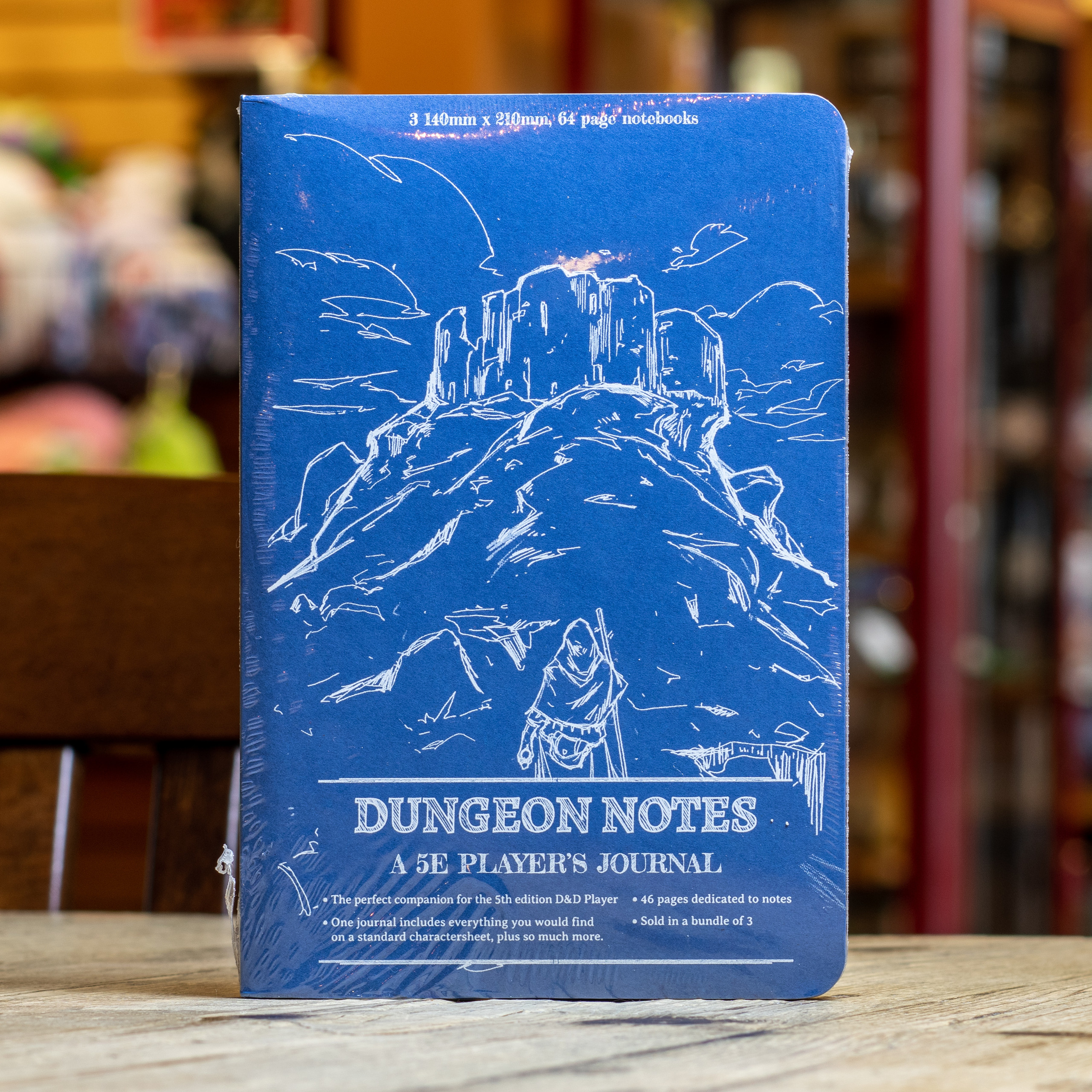 Mox Boarding House Dungeon Notes Hero's Journals (3 Pack Blue)