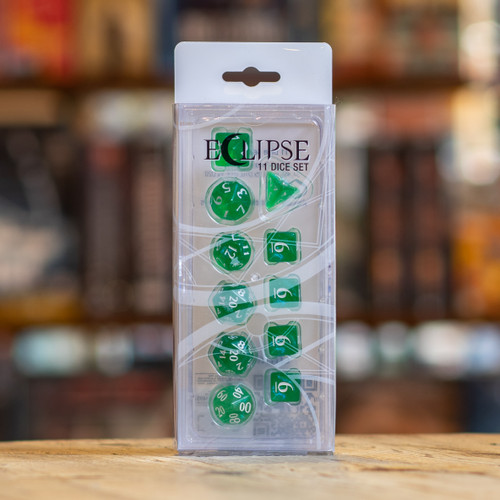 Eclipse 11pc Dice Set - Forest Green