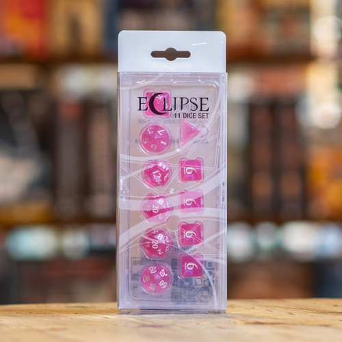 Eclipse 11pc Dice Set - Hot Pink