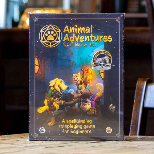 Mox Boarding House | Front Cover of the "Animal Adventures" Starter Set, for d20 Tabletop RPG play