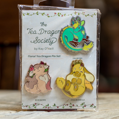 The Tea Dragon Society: Floral Tea Dragon Pin Set
