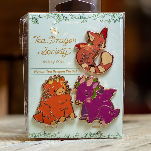 The Tea Dragon Society: Herbal Tea Dragon Pin Set