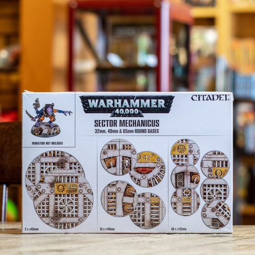 Warhammer 40K - Sector Mechanicus 32mm, 40mm & 65mm Round Bases