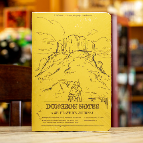 Dungeon Notes Hero's Journals (3 Pack - Yellow)