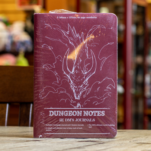 Dungeon Notes DM's Journals (3 Pack - Red)