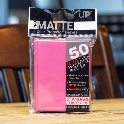 Ultra PRO Sleeves - Matte Bright Pink (50ct)