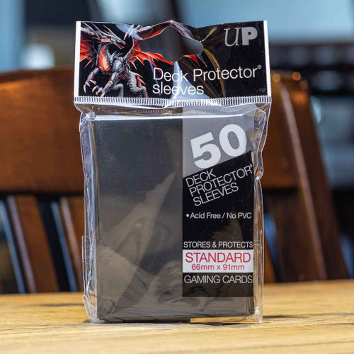 Ultra Pro Deck Protector Sleeves for Standard Size Cards | Black | 200-Count