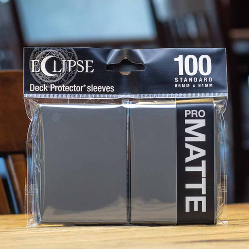 Ultra Pro Eclipse Gloss Deck Protection Small Sleeve, Smoke Grey -  Count 60 