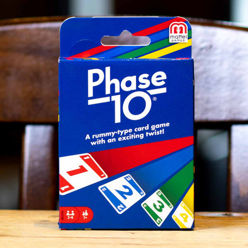 Mattel Card Game Phase 10 A rummy type with a challenging and