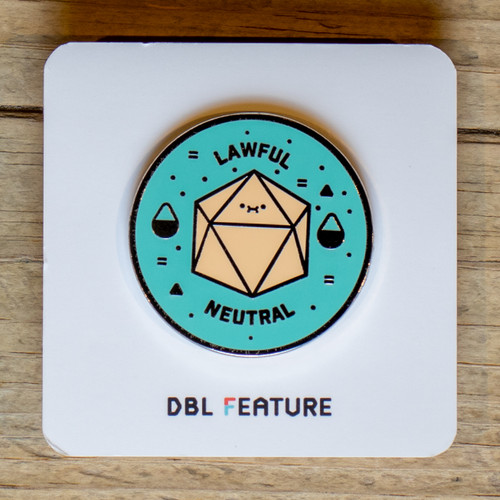 DBL Feature - Lawful Neutral Enamel Pin