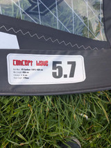 Used F2 Concept Wave 5.7m Windsurf Sail