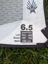 Used Ezzy Legacy 6.5m Windsurfing Sail as new