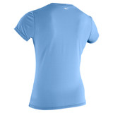 Oneill Womens Basic Skin Short Sleeve Sun Shirt Azurine
