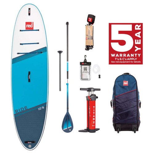 Red Paddle Co 2023 10'8" Ride MSL Inflatable Paddle Board Package