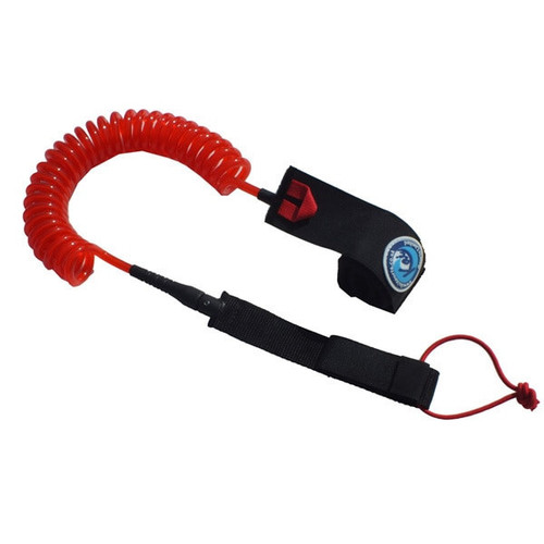 Kai 10 foot 8mm Pro Red Coiled SUP Ankle Leash