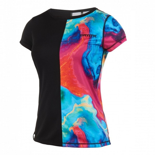 Mystic Diva S/S Quickdry Women Rash Vest - Aurora