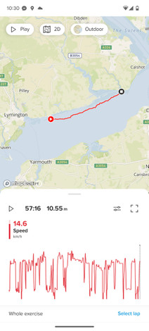 Case Study of DW runs in the Solent