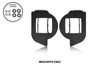 2014-2022 TOYOTA 4RUNNER LED FOG LIGHT POD REPLACEMENT MOUNTING BRACKETS
