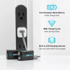 Pale Blue Li-Ion USB-C Rechargeable 9V Batteries 2-Pack