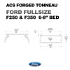 ACS FORGED TONNEAU - RAILS ONLY - Ford - FORD / F-250 & 350 Super Duty Short Bed | 2008-2016