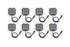 Diode Dynamics Stage Series Single-Color LED Rock Light Installer Kit (8-pack)