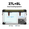 ICECO x JEEP APL35 Dual Zone 37QT Portable Freezer Olive