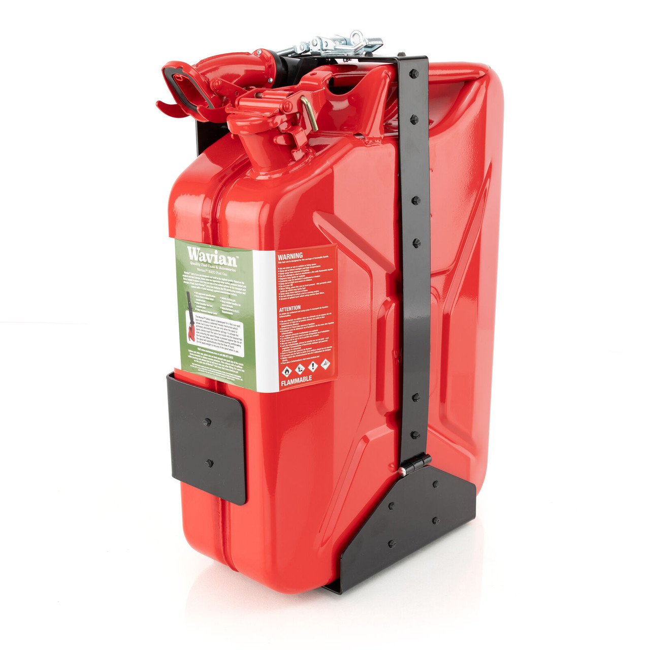 Wavian Red Jerry Can W/ Spout (5.3 Gallon / 20L) - Expedition