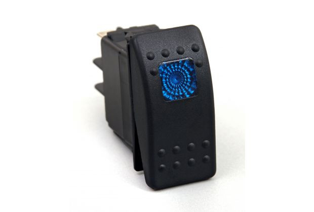 Daystar ROCKER SWITCH BLUE LIGHT 20 AMP SINGLE POLE - Expedition