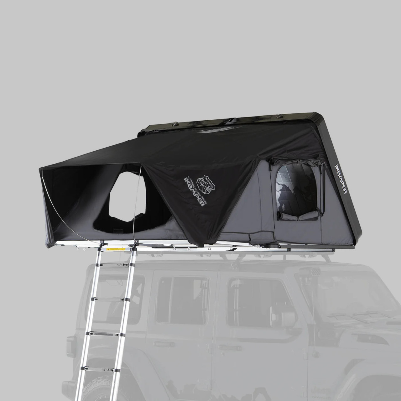 iKamper SkyCamp 3.0 Hard-Shell Roof-Top Tent Side Open