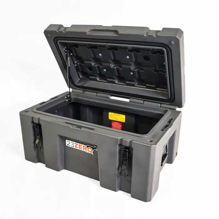 23Zero 70L Overland Gear Box - Gray - Expedition Superstore