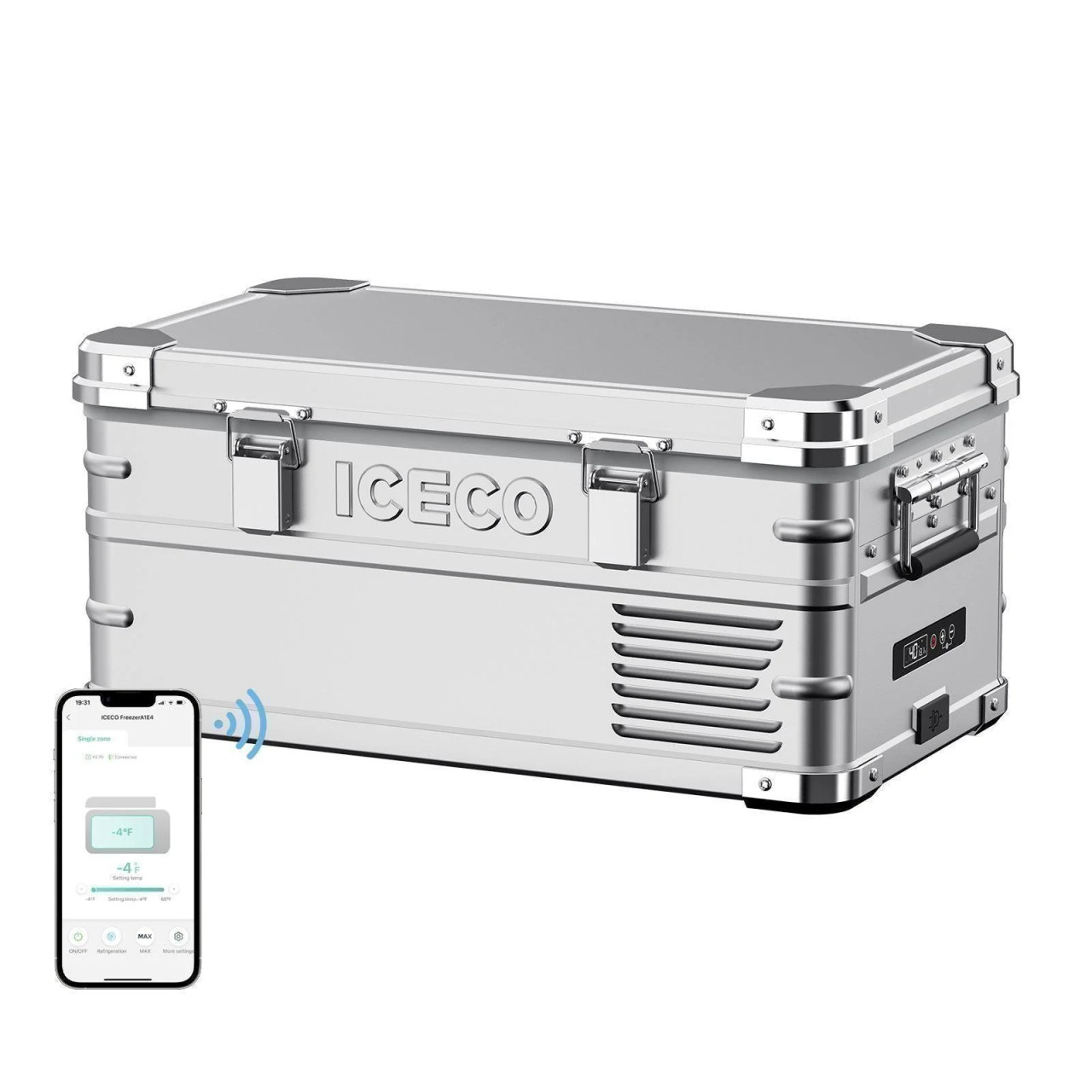 ICECO APL20 冷蔵庫 20L シルバー ICECO APL20 Aluminum Single Zone 21QT Portable Cooler - Silver