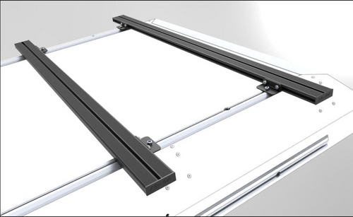 Alu-Cab Load Bars 1250 MM (Black/Excluding Mounting Feet)