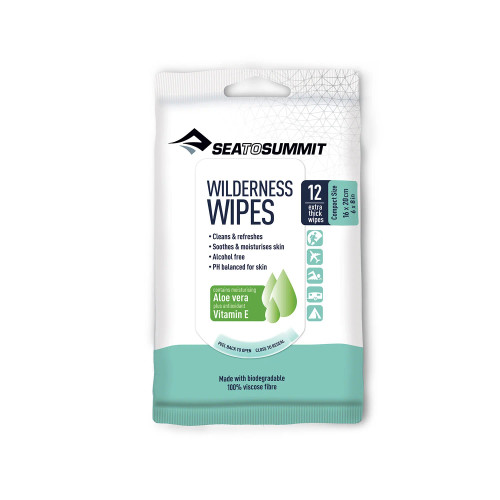 Sea to Summit Wilderness Wipes 6" x 8" 12 pack