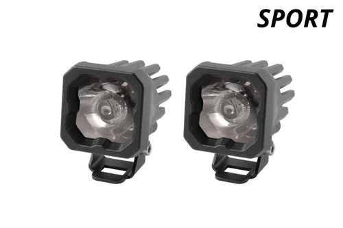Diode Dynamics SSC1 White Sport Standard LED Pod ABL (pair)