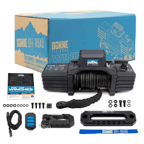 Borne Off-Road 10K Electric Winch with Synthetic Rope