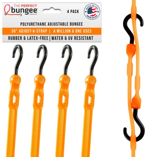 The Perfect Bungee 36" Adjust-A-Strap® Adjustable Bungee Strap 4 Pack