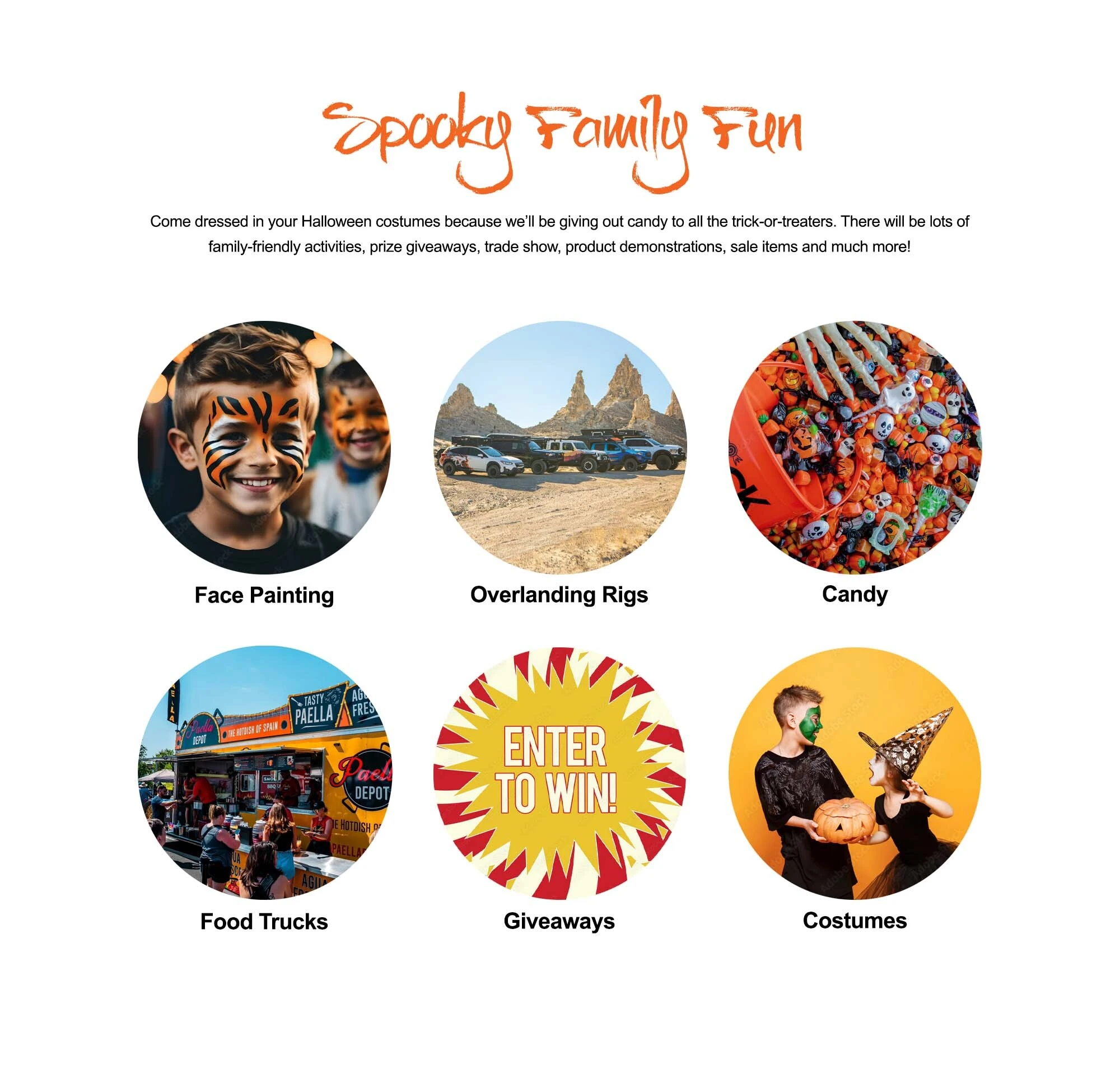 Spooky Family Fun at Expedition Superstore Trunk or Treat 2025 with trick-or-treating, kids activities, face painting, bounce house, candy, RC cars, giveaways, and costumes in West Valley City