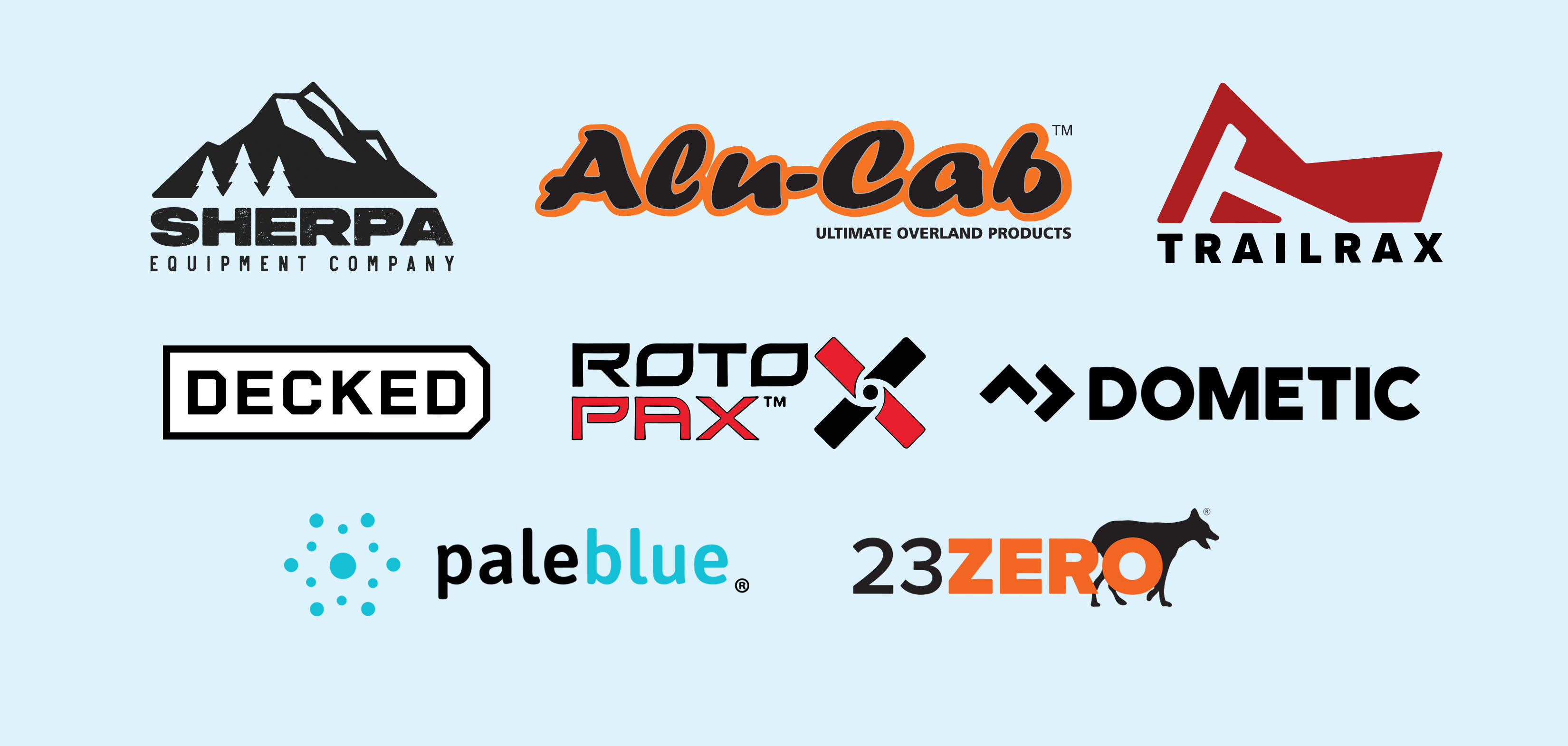 Annual Overland Meetup sponsor logos