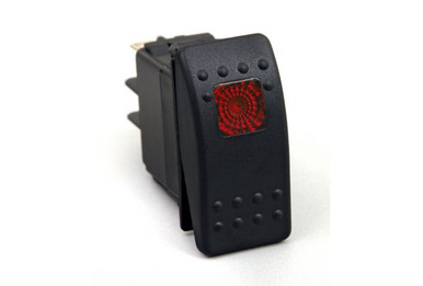 DAYSTAR ROCKER SWITCH RED LIGHT 20 AMP SINGLE POLE - Expedition Superstore