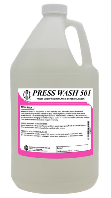 Press Wash 501 Press Wash / Re-Circulating Screen Cleaner