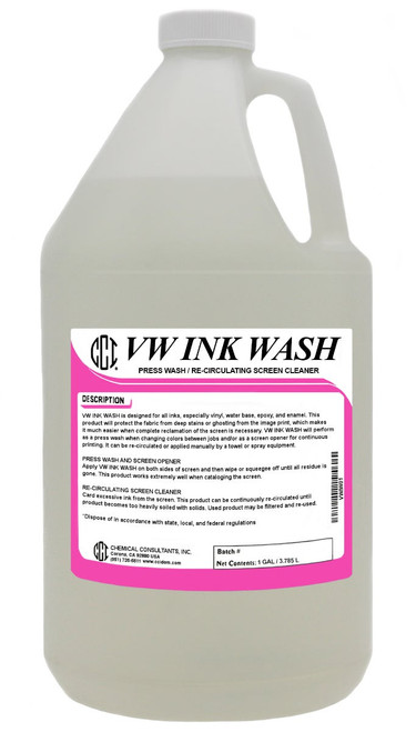 VW Ink Wash Press Wash / Re-Circulating Screen Cleaner