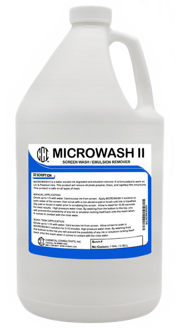 MicroWash II Emulsion & Ink Remover 