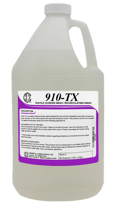 910-TX Textile Screen Wash / Recirculating Wash 